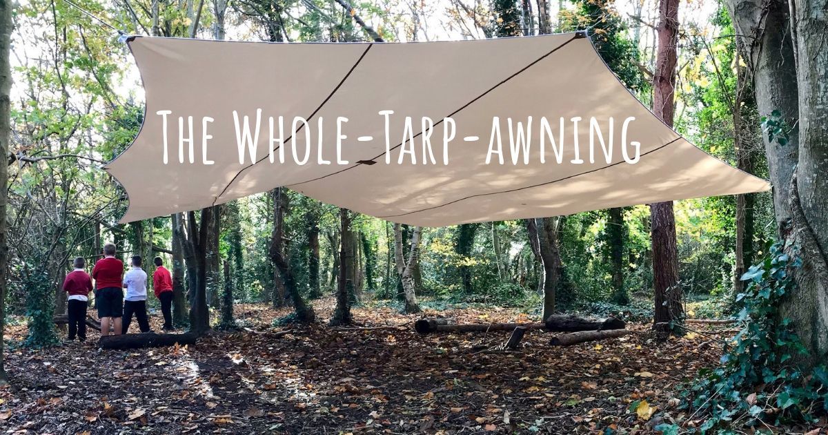 The wholetarpawning a British made tarpaulin/awning